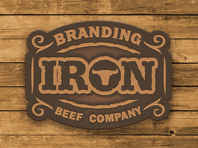 Branding Iron Beef Co. beef branding logo