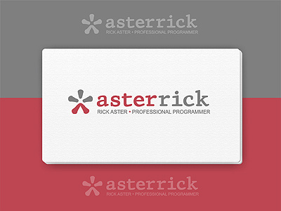 asterrick aster asterisk logo programmer rick