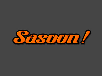 Sasoon ! font logo sasoon type