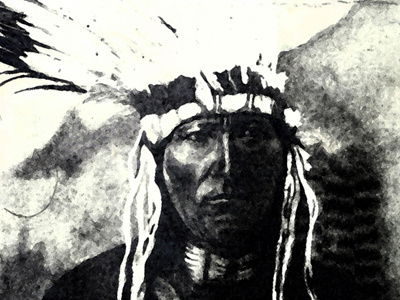 Chief chief drawing indian pencil