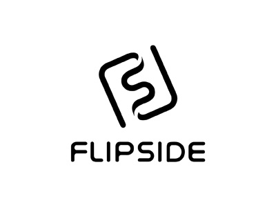 FLIPSIDE f flip logo logomotive s