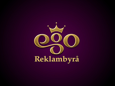 Ego crown ego logo logomotive type