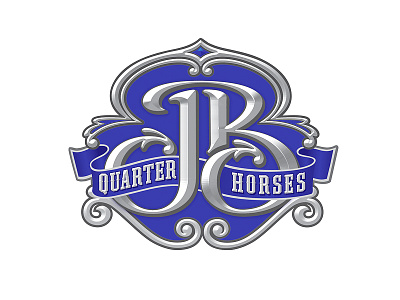 JB Quarter Horses b horses j logo logomotive.