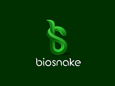 Biosnake b logo logomotive monogram s snake