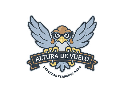 Altura De Vuelo aviator bird logo logomotive