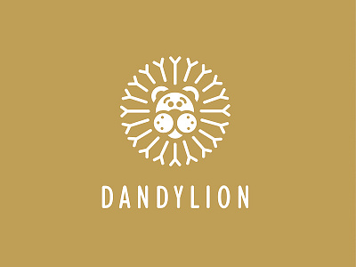 Dandylion dandy dandylion lion logo logomotive