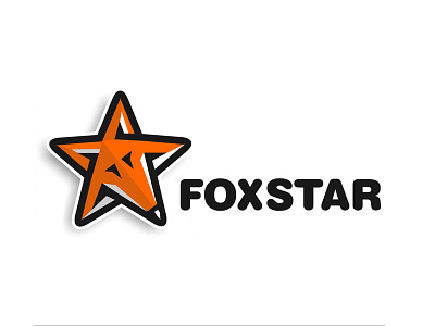 Foxstar fox logo logomotive star