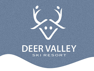 Deer Valley Ski Resort deer logo logomotive resort ski skiers