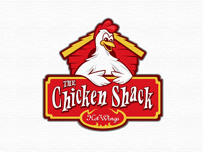 The Chicken Shack chicken erickson hot wings logo logomotive mike