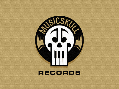 MusicSkull erickson logo logomotive mike music skull