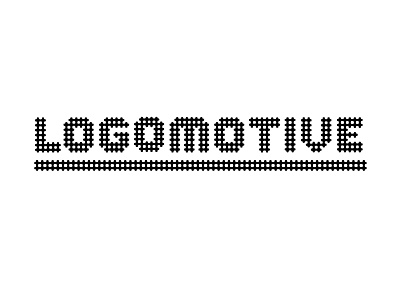 Logomotive Type erickson. font letters logo logomotive mike tracks train type