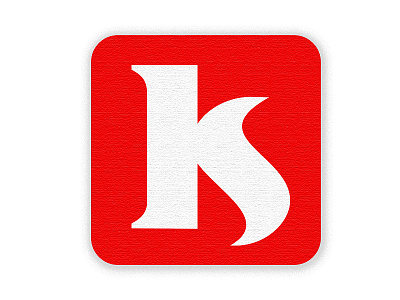 K/S Red k logo monogram s