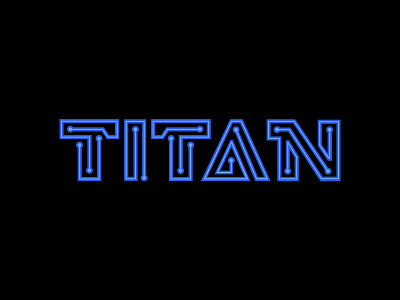 TITAN boards circuit logo printed titan type