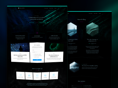 New Cortex Website agentive ai cyberpunk dark new cortex web design website