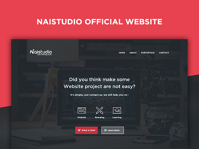 Naistudio Official Website design layout naistudio photoshop psd startup webdesign webdevelopment website