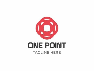One Point Corporate Logo Template best logo illustration logo one point psd red target ui vector