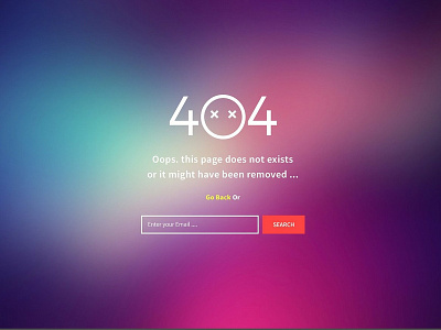 Blurie 404 Error Page Templates design elegant illustration naistudio psd red typography ui web webdesign website