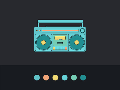 Radio icon design icon illustration ui