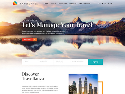 Travellanza icon photoshop travel ui ux vector web website website design