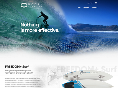 Ocean Guardian branding design illustration photoshop ui ux web website