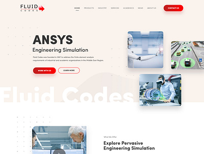 Fluid Codes design energy engineering typography ui ux web website design