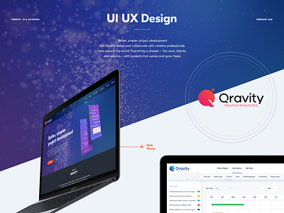 qravity design illustration logo photoshop web website design