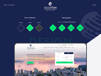 Money Globe design ui ux web website design