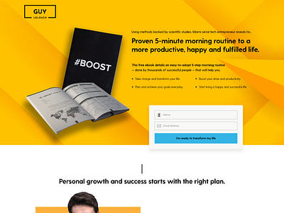 GuyLelouch design landing page design photoshop ui ux web website design