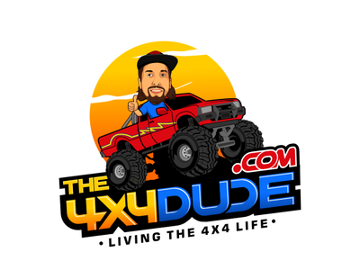 4x4 DUDE design illustration logo vector