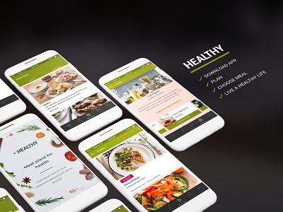 Meal Plan App Design android app design app design app inspiration graphic design ios app design meal plan app design mock up recipe app uiux