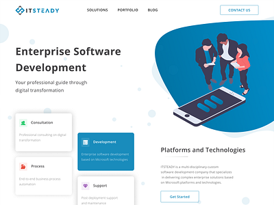 Corporate Website Design corporate illustration mock up software development ui trends 2019 uiux undraw website design