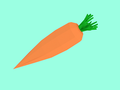 Low Poly Carrot blender carrot low poly