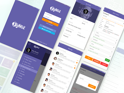 Fyndz Mobile App Design