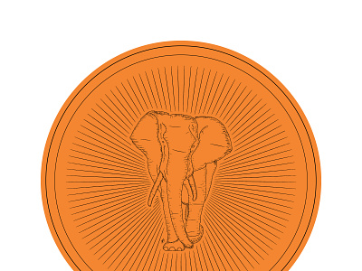 elephant indie design vector