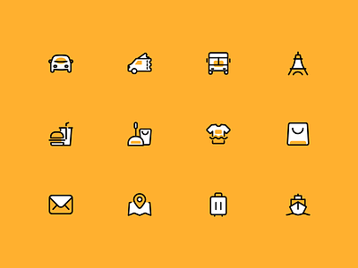 icon design icon travel ui 旅游 清洁