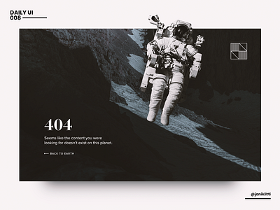 Not So Daily UI - 008 - 404 Page 404 page adobe xd error ux ui website design