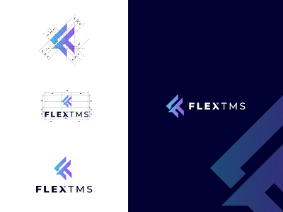 FlexTms a Transportation Management System . branding business clean creative design graphic design illustration logo logo design logocorporate logodesign logotype modern concept new logo trensportation vector