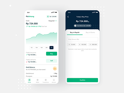 Gold Investment Finance Mobile App Exploration