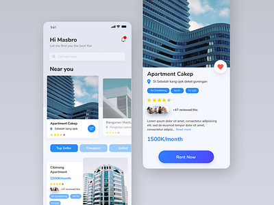 Rent flat App Clean Design app branding clean dasboard design flat icon illustration ios logo minimal mobile travel typography ui ux vector web website