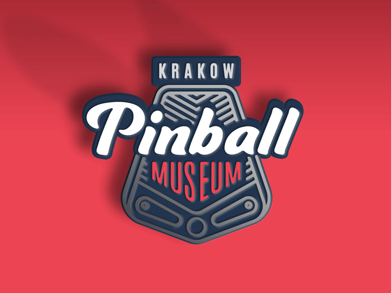 Glowing pin - Pinball Museum arcade flipper glow krakow museum pin pin badge pinball