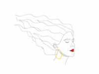 Hello pretty lady adobe illustrator illustration animation motion design after effects