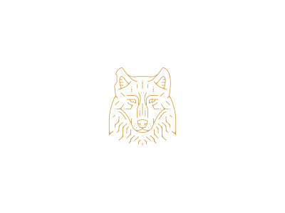 Wolfpack Recovery Mark animal branding gold identity illustration modern recovery scar wolf wolfpack wound