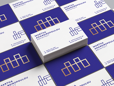 Martha Architect art direction brand design graphic design logo mark minimal typography