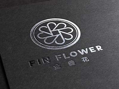 FIN FLOWER LOGO branding design graphic logo