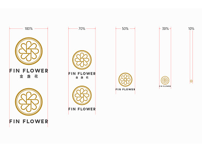 FIN FLOWER branding design graphic logo