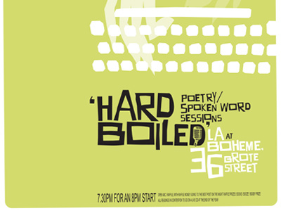Hardboiled hardboiled poetry spoken word typewriter