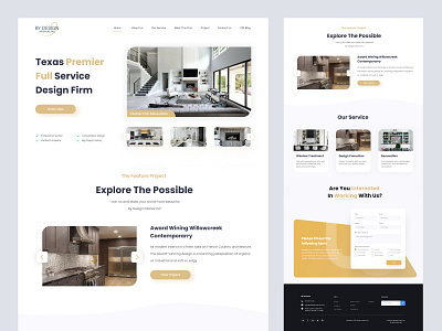 Redesign By Design Interior Inc. Landing Page