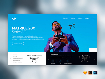 Dji Phantom Dribble app design sketch ui ux web