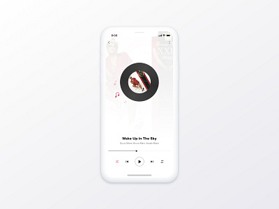 Music App illustration ui ui 100day ux vector