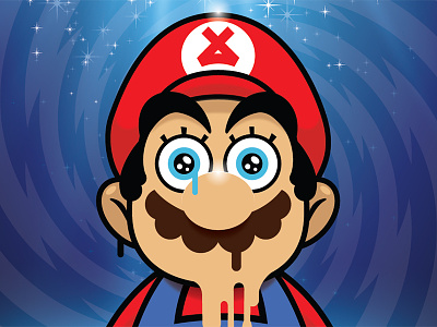 Stoned Mario fan art illustration mario mashup stoned stoner super mario bros
